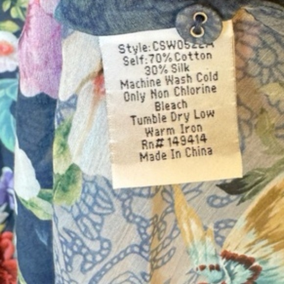 JOHNNY WAS SUNRISE LONG DRESS NWT L - Picture 8 of 12